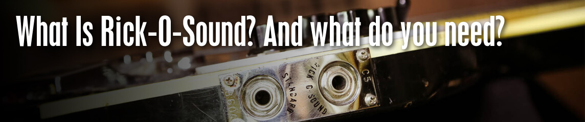 What Is Rick-O-Sound? And what do you need?