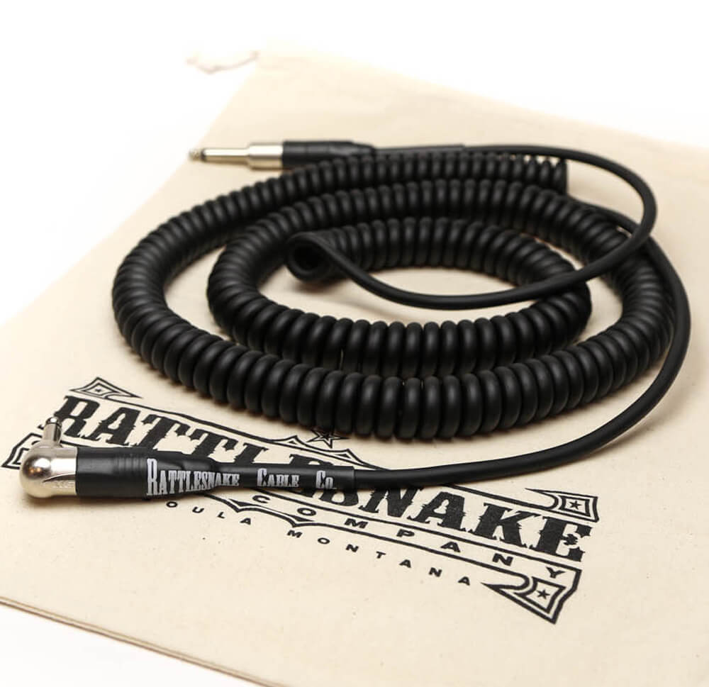 Rattlesnake Cable 15' Standard in Dirty Tweed Mixed Plugs Rattlesnake Cable 15' Standard in Dirty Tweed Mixed Plugs
