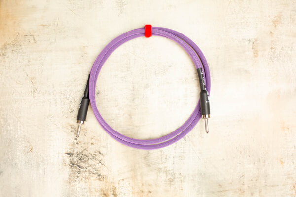  6' Speaker Cable in Purple with Switchcraft 188 1/4" Straight to Switchcraft 188 1/4" Straight 