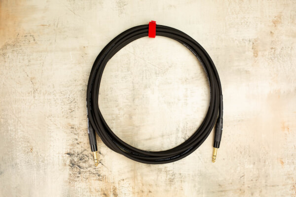  20' TRS No Weave (Bare) with Neutrik Straight TRS Gold to Neutrik Straight TRS Gold