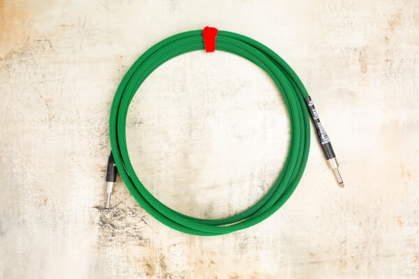 15' Standard in Mean Green with Neutrik Straight Nickel to Neutrik Straight Nickel