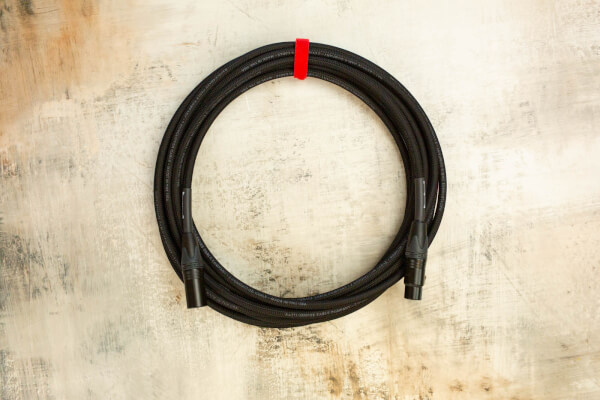 30' XLR Cable in Black with Neutrik XLR Black Shells to Neutrik XLR Black Shells 