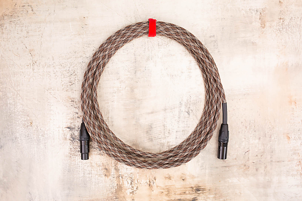 20' XLR Cable in Snake Weave with Neutrik XLR Black Shells to Neutrik XLR Black Shells 