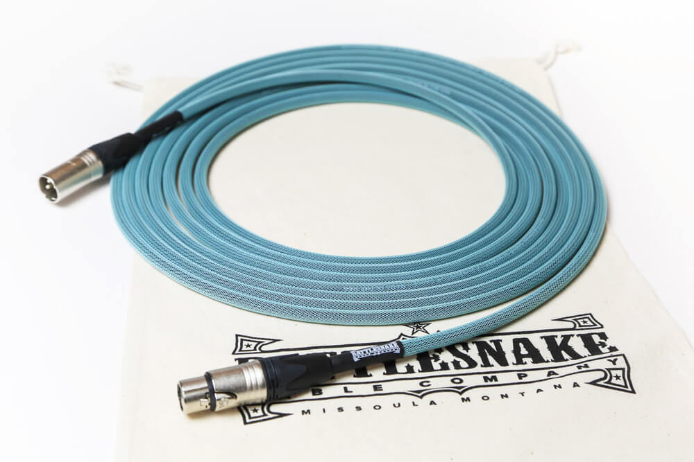 Retro Sea Foam XLR Cables