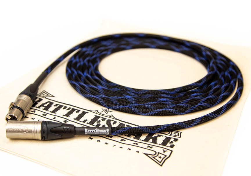 Sidewinder Blue XLR Cables